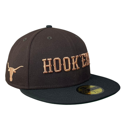 59FIFTY Texas Longhorns Burnt Wood/Black/Green Longhorn Patch