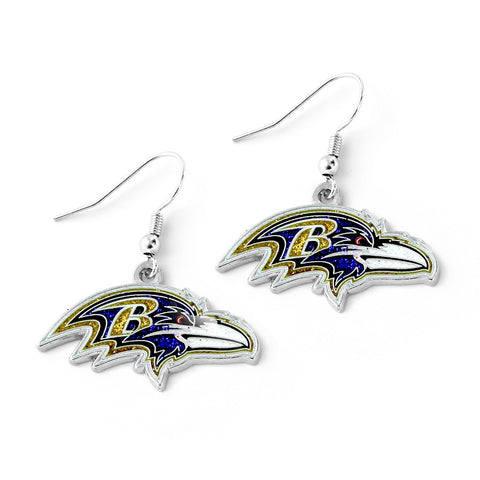 Baltimore Ravens Glitter Dazzle Earrings