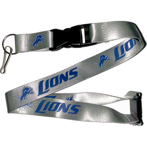 Detroit Lions Lanyard - Gray