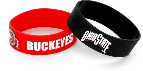 Ohio State Buckeyes 2pk Wide Bracelets