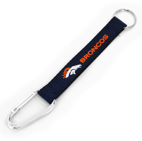 Denver Broncos Carabiner Lanyard Keychain