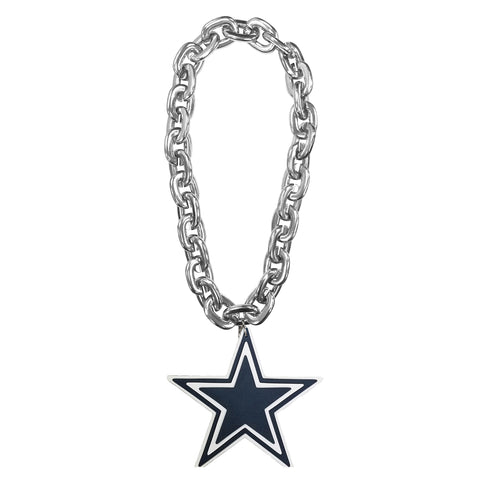 Dallas Cowboys Logo FanFave Fan Chain - Silver