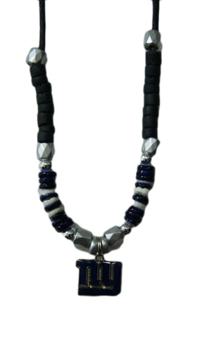 New York Giants Shell Bead Adjustable Necklace