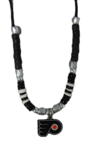 Philadelphia Flyers Shell Bead Adjustable Necklace