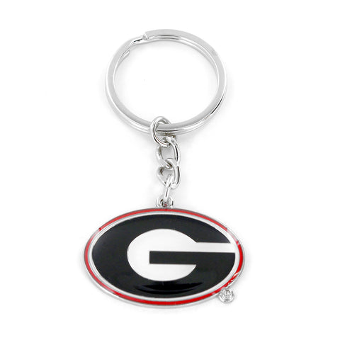 Georgia Bulldogs Team Logo Keychain