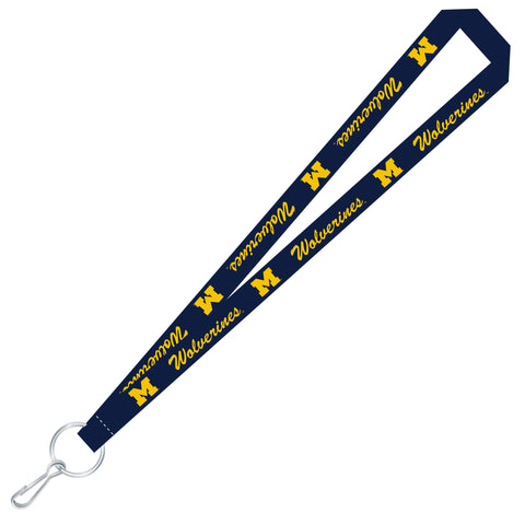 Michigan Wolverines Team Color Super Soft Lanyard