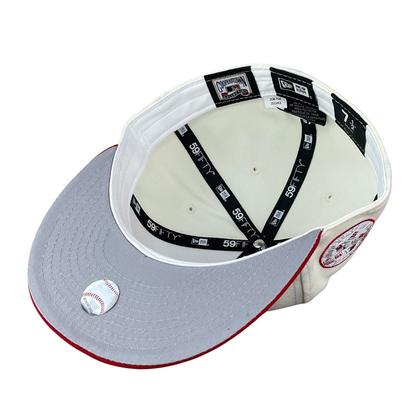 White Baltimore Orioles Orange Visor Gray Bottom 30th Anniversary Side Patch 9FIFTY Snapback