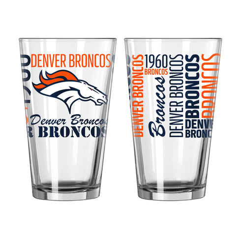 Denver Broncos 16oz. Spirit Pint Glass