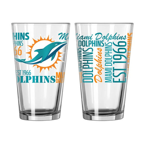 Miami Dolphins 16oz. Spirit Pint Glass