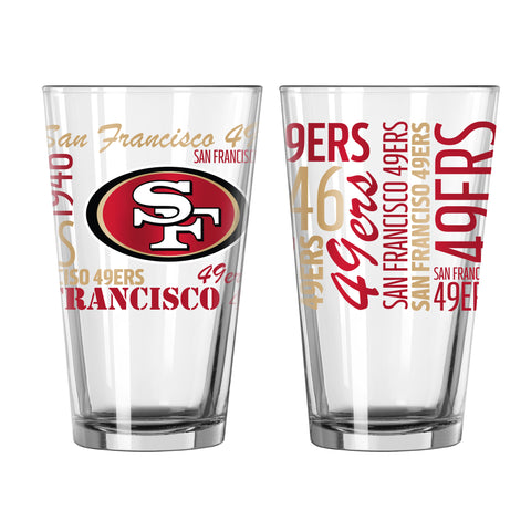 San Francisco 49ers 16oz. Spirit Pint Glass