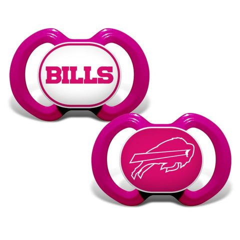 Buffalo Bills 2 Pack Baby Pacifiers - Pink