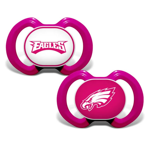 Philadelphia Eagles 2 Pack Baby Pacifiers - Pink