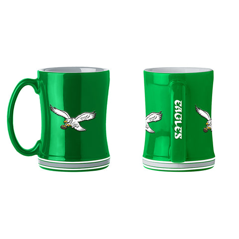 Philadelphia Eagles Retro Relief Mug - Green