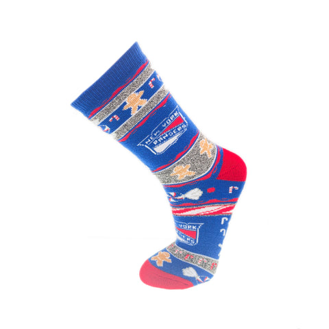New York Rangers Ugly Xmas Socks
