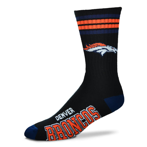 Denver Broncos 4 Stripe Deuce Sock Alternate - Large