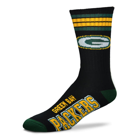 Green Bay Packers 4 Stripe Deuce Sock Alternate - Large