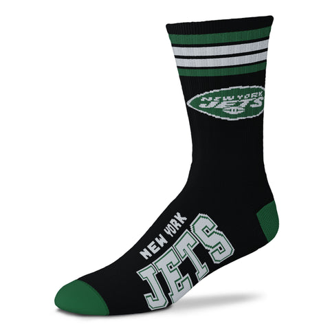 New York Jets 4 Stripe Deuce Sock Alternate - Large