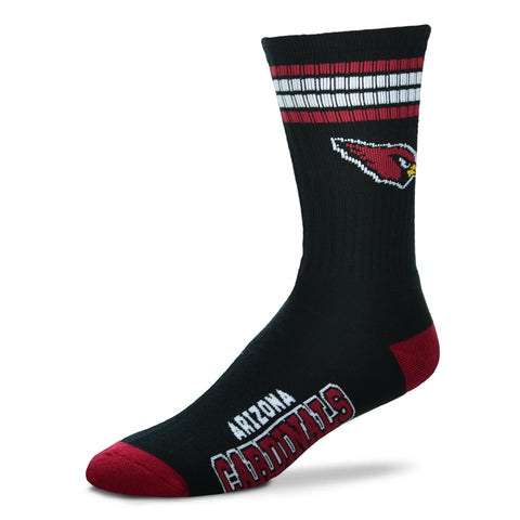 Arizona Cardinals 4 Stripe Deuce Socks - Large