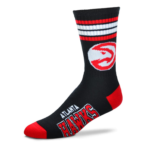 Atlanta Hawks 4 Stripe Deuce Socks - Large