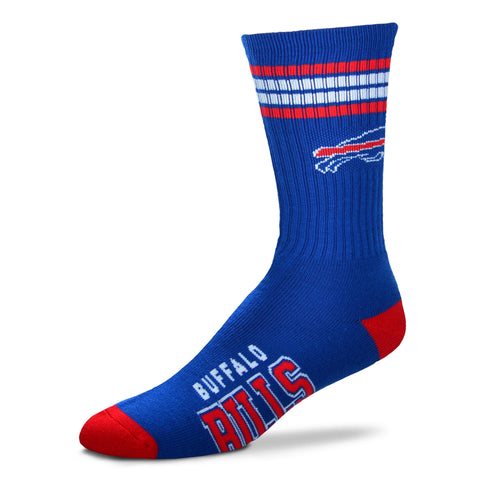 Buffalo Bills 4 Stripe Deuce Socks - Large
