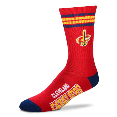 Cleveland Cavaliers 4 Stripe Deuce Socks - Large