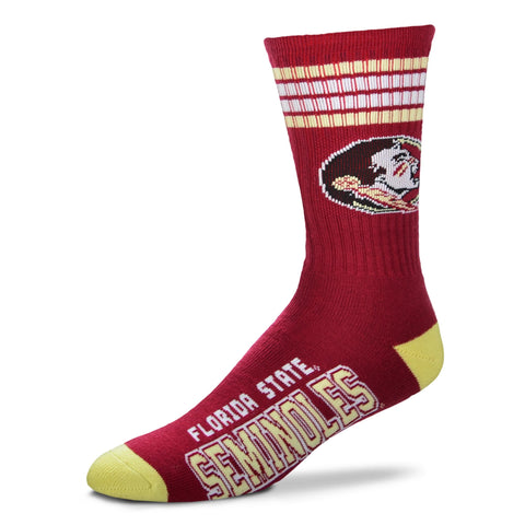 Florida State Seminoles 4 Stripe Deuce Socks - Large