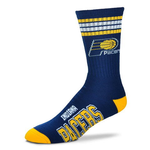 Indiana Pacers 4 Stripe Deuce Socks - Large