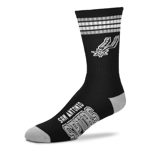 San Antonio Spurs 4 Stripe Deuce Socks - Large