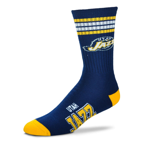 Utah Jazz 4 Stripe Deuce Socks - Large