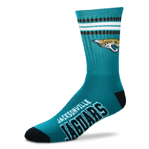 Jacksonville Jaguars 4 Stripe Deuce Socks - Medium