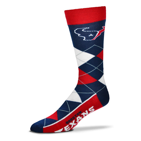 Houston Texans Argyle Lineup Socks