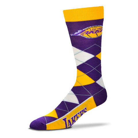 Los Angeles Lakers Argyle Lineup Socks