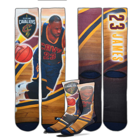 Cleveland Cavaliers LeBron James Center Court II Player Socks - Medium