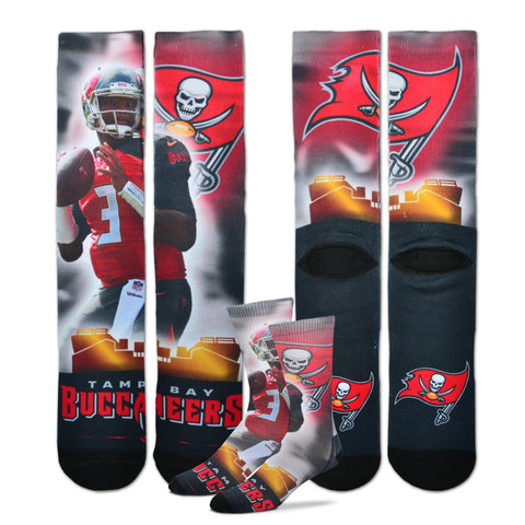 Tampa Bay Buccaneers Jameis Winston City Star Player Socks - Medium
