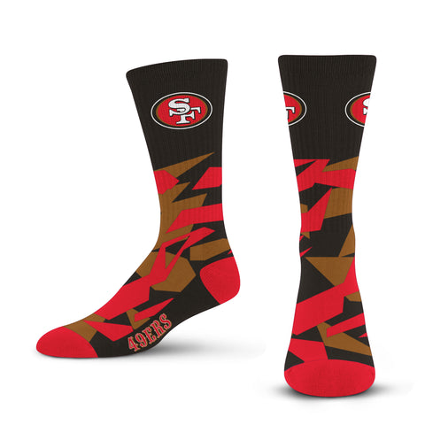 San Francisco 49ers Shattered Camo Socks - Large