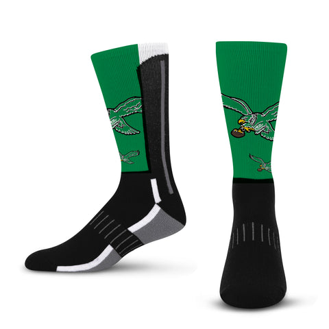 Philadelphia Eagles Retro Zoom II Socks - Large