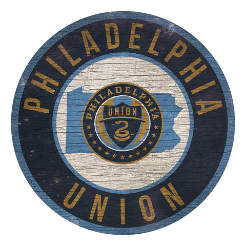 Philadelphia Union 12" Circle with State Sign