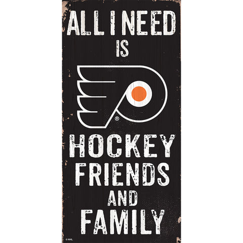 Philadelphia Flyers Friends & Family Wooden Sign