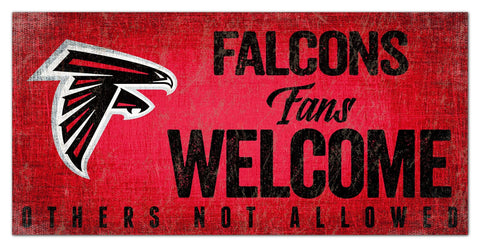 Atlanta Falcons Fans Welcome Wooden Sign