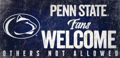 Penn State Nittany Lions Fans Welcome Wooden Sign