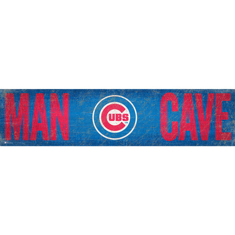 Chicago Cubs Man Cave Wooden Sign