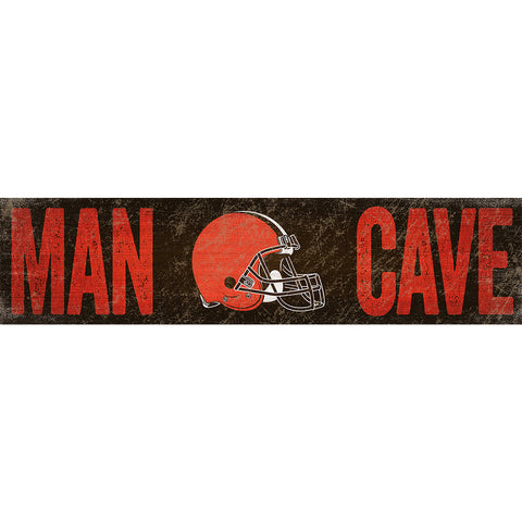 Cleveland Browns Man Cave Wooden Sign