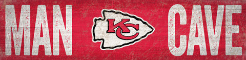 Kansas City Chiefs Man Cave Wooden Sign