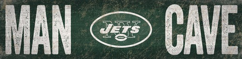 New York Jets Man Cave Wooden Sign