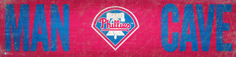 Philadelphia Phillies Man Cave Wooden Sign