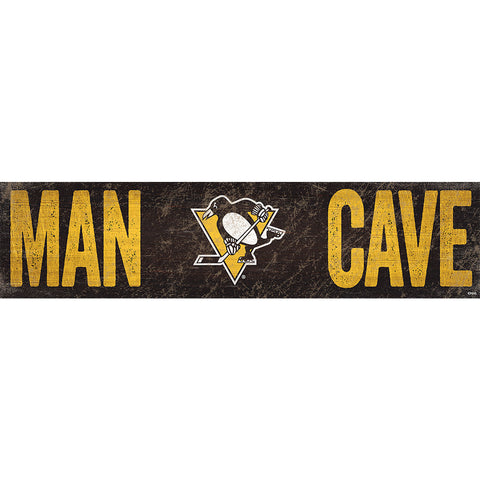 Pittsburgh Penguins Man Cave Wooden Sign