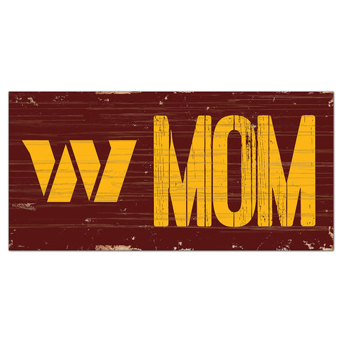 Washington Commanders Mom Wooden Sign