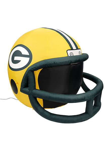 airblow inflatable football helmet Green Bay Packers Team Inflatable Lawn Helmet – Fan Treasures