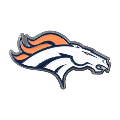 Denver Broncos Metal Auto Emblem - Color