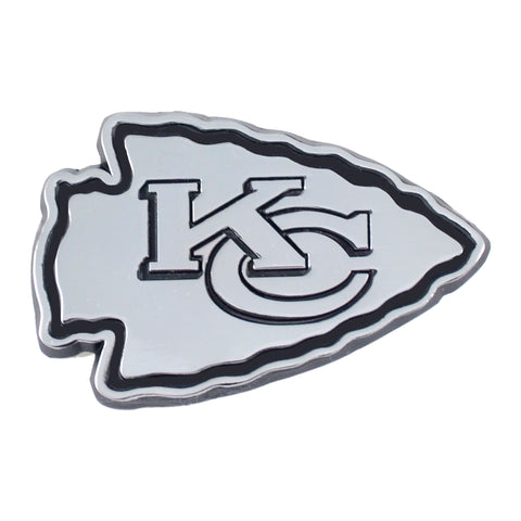 Kansas City Chiefs Metal Auto Emblem - Chrome